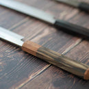 GOH UMANOSUKE YOSHIHIRO SHIRAJI STEEL WATER-GRILLED HONYAKI TIP MARU OCTOPUS KNIFE 330MM MIRROR SURFACE WAVE FLOATING 1ST PLACE OCTAGONAL PATTERN, Sakai Knives